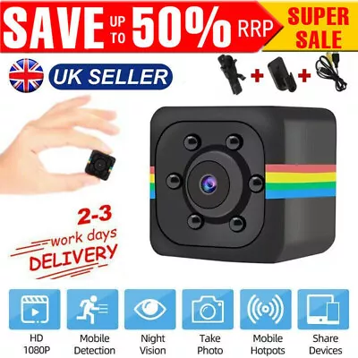 £10.99 • Buy Mini Smart Camera Motion Wireless 1080p Ip Camara HD DV Cam Security Protection