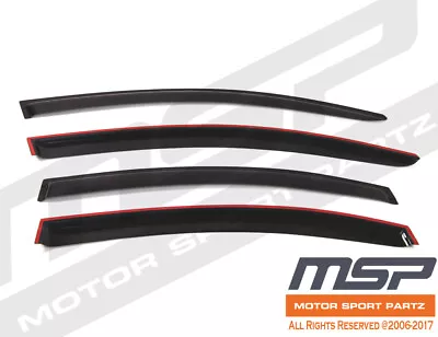 Dark Grey Outside Mount JDM Vent Visors Deflector 4pcs For Mazda Mazda6 08-09 • $42.80