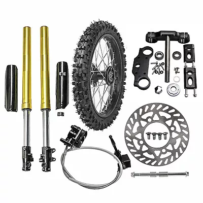 Front Forks Triple 19  Wheel 70/100-19 Disc Brake Dirt Bike XR100 CRF 150cc 125 • $344.90