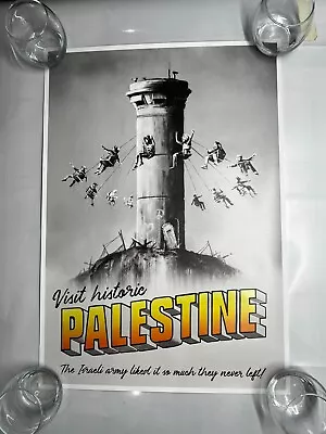 Banksy 'Visit Historic Palestine' Walled Off Hotel Poster • £185