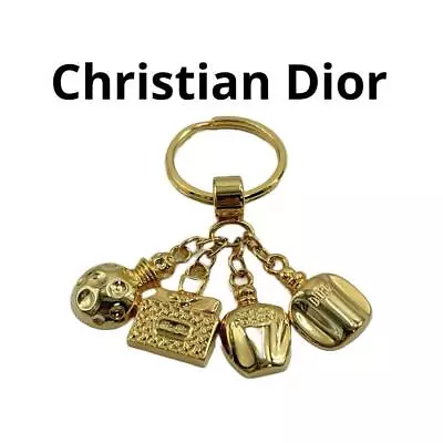 Christian Dior #1 Christian Perfume Charm Gold Keychain • $186.02