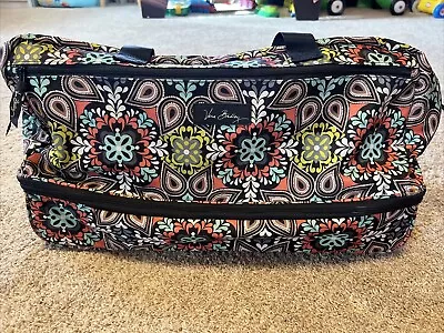 Vera Bradley Rolling Duffel Bag Overnight Weekend Carry On Luggage Cute Print • $95