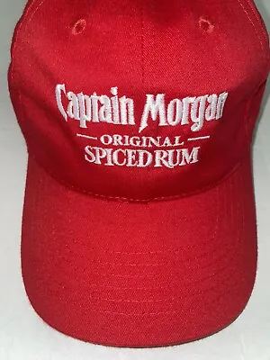 Captain Morgan Adjustable Hat Cap Nylon Baseball Hat Spiced Rum Red • $17.92