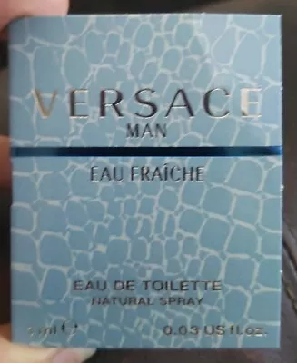 Versace Man Eau Fraiche Eau De Toilette EDT 0.03 Oz Spray Sample Size • $7.99