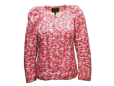 Pink & Cream Isabel Marant Silk-Blend Printed Jacket Size 3 • $192