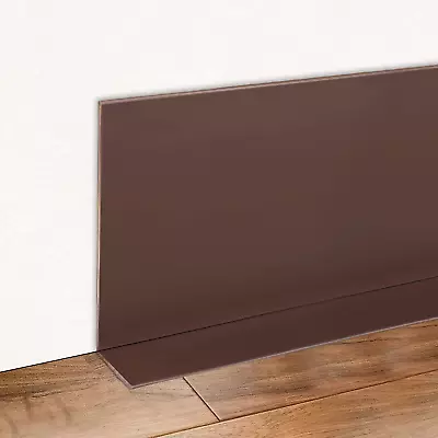 Vinyl Baseboard Molding Vinyl Wall Base Trim 4 Inch Flexible Rubber Baseboards W • $35.99