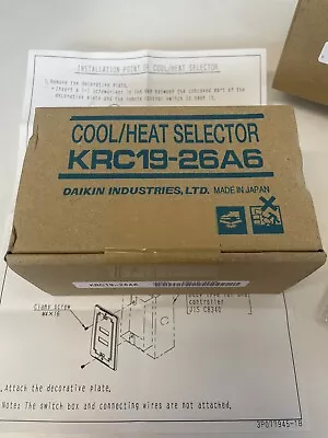 Daikin Vrv Cool Heat Selector Krc19-26a • £90