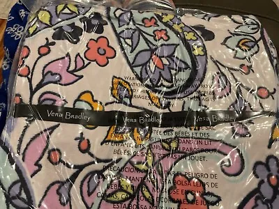 Vera Bradley Maddalena Paisley Soft Fleece THROW BLANKET 50  X 80  (New &Sealed) • $30