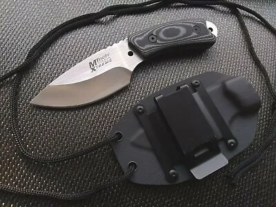 Micarta EDC Fixed Blade Knife Horizontal Vertical Concealed Carry Kydex Holster • $33.95