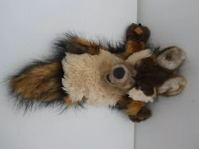 PUPPET CO  BROWN WOLF    FUR MATERIAL 14   GLOVE HAND Puppet  - WILD ANIMAL • £8.99
