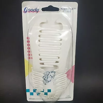 Vintage 1980s Goody #1189 Banana Stretch Comb Hair Clip White NOS • $14.99