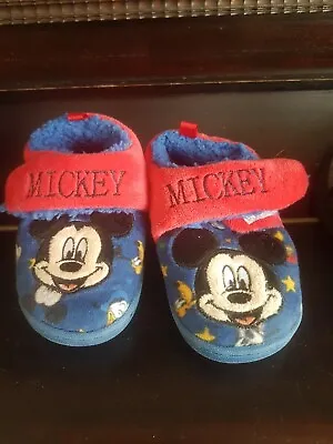 Mickey Mouse Slippers Child Size 6 • £3.95