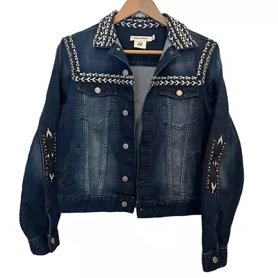 Isabel Marant Pour H&M Embroidered Demim Jacket Size 13-14 Youth • $35