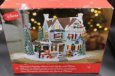 DISNEY ANIMATED HOLIDAY HOUSE WITH LIGHTS & MUSIC + 8 Song- CHRISTMAS BRAND NEW! • $199.99