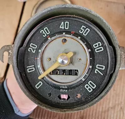 1958 - 1960 VW Volkswagen Type 1 Beetle 80mph Clear Needle Speedometer 1957 Date • $79.20