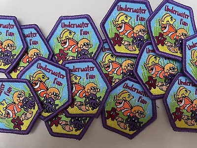 Girlguiding Brownie Guide Ranger Underwater Sea Fun Badge • £1.50