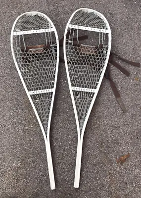 Vintage Military Snow Metal Snowshoes Made In Canada • $120