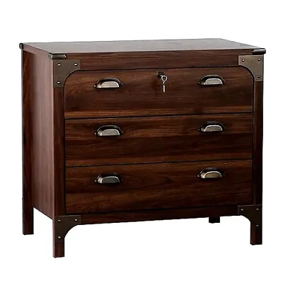 Mission Craftsman Dark Cherry Lateral File Filing Cabinet - New! • $359