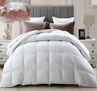 LUXURY HOTEL QUALITY GOOSE / DUCK FEATHER & DOWN DUVET QUILT All TOG AVAILABLE  • £6.99