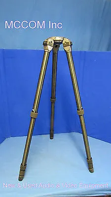 MCCOM TT66L 3 Stage Alum Tripod W/ 100mm Bowl NEW For Sachtler Vinten Cartoni • $180