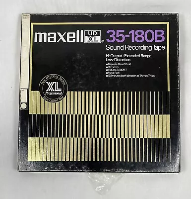 Maxell Ud Xl Professional 35-180b Sound Recording Tape Reel To Reel • $48.30