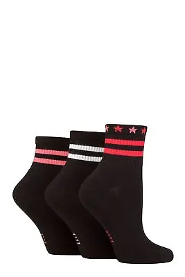 £8.99 • Buy Ladies 3 Pair Elle Half Cushion Bamboo Sport Anklet Socks