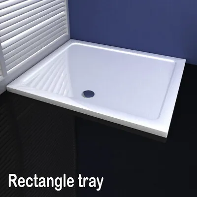 Quadrant Shower Enclosure Stone Tray Free Waste  Slimline Rectangle/Square30mm • £86