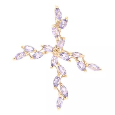 9Carat Yellow Gold Tanzanite Fancy Pendant (27x32mm) • $528.10