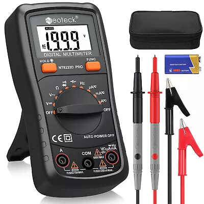 Neoteck Digital Multimeter AC DC Auto Range Voltmeter Ohmmeter Meter Tester • $21.65