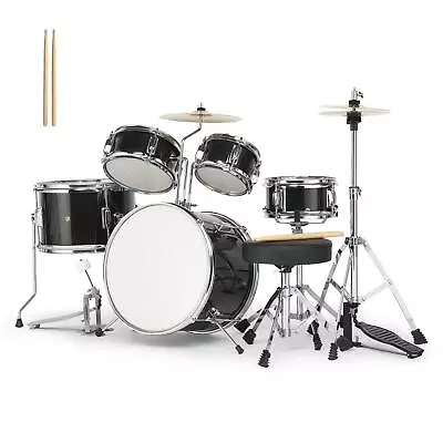 3-5-Piece Complete Junior Drum Set With Genuine Brass Cymbals - Advanced • $79.98