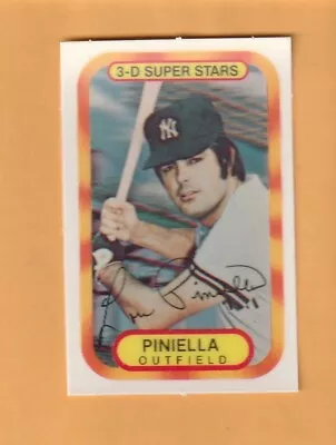 Lou Piniella New York Yankees 1977 Kellogg's #48 Tampa Florida 9W • $3