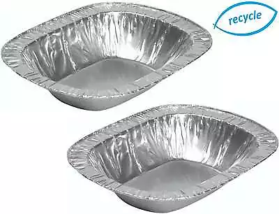 £12.99 • Buy Foil Pie Rectangle Aluminium Dish, Meat Steak, Disposable Cases 130mm X 107mm