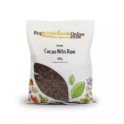 Organic Cacao Nibs (Raw) 500g | BWFO | Free UK Mainland P&P • £10.15