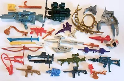 Vintage 1980s And 90s Action Figure Accessories & Weapons Collection Lot • $64.99