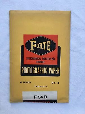 Vintage Darkroom Forte F54B FORTEZO Photo Paper -Unopened Pack • £11.88