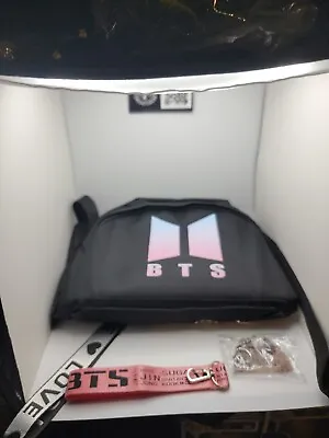 BTS Simple Black School Backpack Book Bag With Free BTS Keychain • $9.99
