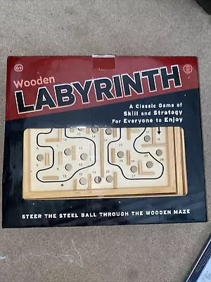 Labyrinth Wooden Puzzle Maze Skill & Strategy Game New  • £8.50