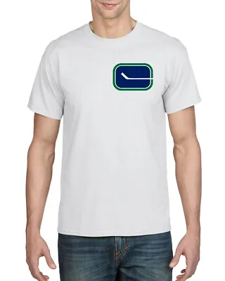 Vancouver Canucks 1970-78 Logo Nhl Team Throwback Logo T-shirt New • $9.98