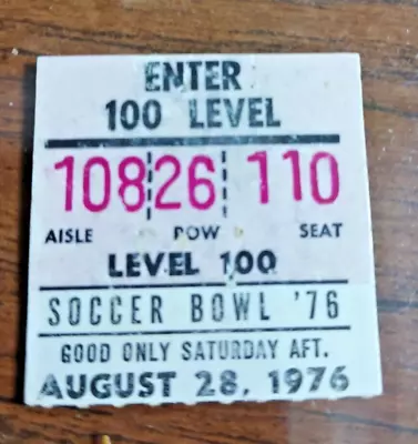 1976 NASL Soccer Bowl August 28 Metros-Croatia Vs Minnesota Kicks Ticket Stub • $35.16