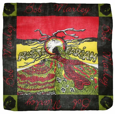 22 X22  Rastafarian Weed Marijauana Leaf Rasta 100% Cotton Bandana • $5.88