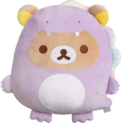 RARE Rilakkuma Plush Doll Fluffy Cushion Dinosaur Costume EXPRESS From JAPAN • $127.14