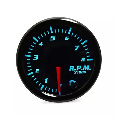 2  52mm Tacho Gauge 7 Color LED Pointer Tachometer Tacho Gauge Meter 0~8000 RPM • $29.99