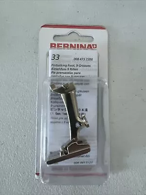 Genuine BERNINA 9 Groove Pintuck Foot #33 - New Style • $25