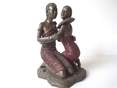 £25 • Buy SOUL JOURNEYS STYLE MAASAI AFRICAN FIGURINE 'A TENDER MOMENT' Model 18179 - RARE