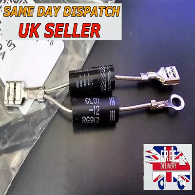 Microwave Oven High-voltage Diode Set CL01-12 & HV-6X2P1  (Fuse Blows On Start) • £4.99