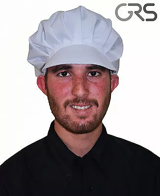 Chef Bakers Cap Catering Hat Bouffant Cap In White Color Polycotton • £4.99