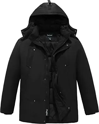$85.50 • Buy Soularge Men's Big And Tall Winter Coat Hooded Warm Puffer Jacket