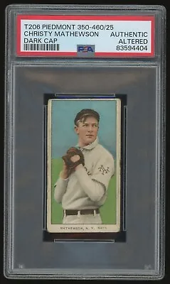 1909-11 T206 Piedmont 350 Christy Matthewson #NNO PSA Authentic - Giants HOF • $939