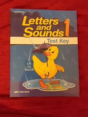 Abeka 1st Grade Letters And Sounds 1 Teacher Test Key Fourth Edition • $10