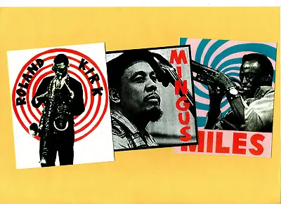 Jazz. 3 Prints. Miles Davis Charlie Mingus Roland Kirk. • £9.99